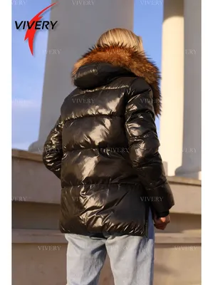 Теплая парка куртка с мехом енота — Parka Store