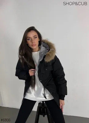 Зимняя женская куртка теплая с мехом енота большие размеры купить