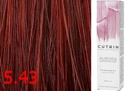 ОП547344 Aurora Color Reflection Стойкий краситель 5.43 Светло-коричневое  медное золото, 60 мл купить в интернет-магазине Prof Hair