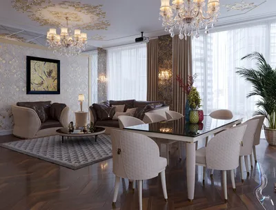 Арт-деко в дизайне интерьера квартиры, коттеджа от Udaltsova Design