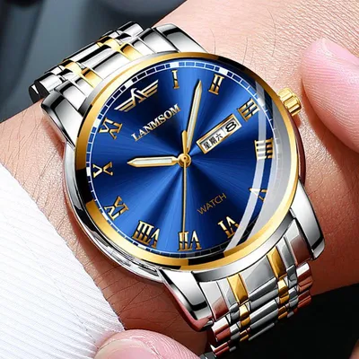 Новые роскошные мужские часы высшего бренда с коробкой, мужские кварцевые  часы – купить по низким ценам в интернет-магазине Joom