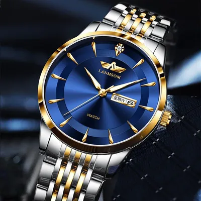 Новые роскошные мужские часы высшего бренда с коробкой, водонепроницаемые  деловые мужские кварцевые часы – купить по низким ценам в интернет-магазине  Joom