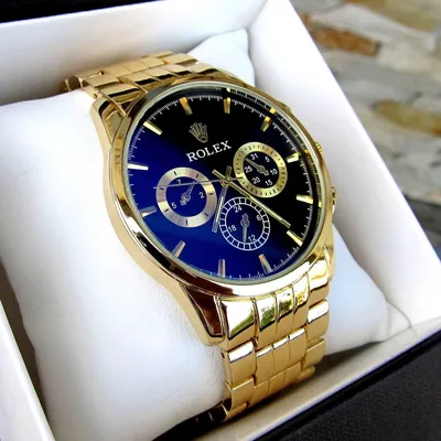 Наручные мужские часы Rolex кварцевые часы наручные с металическим  браслетом ролекс золотые (ID#1646156552), цена: 1249 ₴, купить на Prom.ua