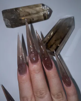 Rose Quartz 🩶🔥 #fyp #nails #nailart #nailartvids #nail #viral #art ... |  TikTok