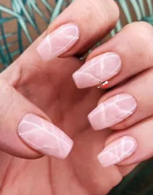 Rose Quartz Marble Press on Nails - Get Press On Nails