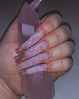 Crystal Quartz | Press-On Nails | Stiletto | Long | White Shimmer - Volt  Pop Nails