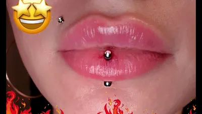 Прокол лабрет для губы в Москве | Студия пирсинга «Piercing.Wiki»