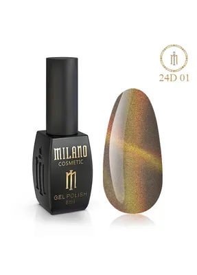 Гель лаки кошачий глаз блестящий 24D № 01 8ml Milano белый ‣ Цена 180 грн ‣  Купить в интернет-магазине Каста ‣ Киев, Одесса, Харьков ‣ Доставка по всей  Украине!(#262291954)