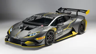 Фото Тюнинг Ламборгини Huracan Super Trofeo Evo серые 3840x2160