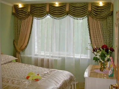 Ламбрекен со шторами в спальню (ID#41756085), цена: 3035 ₴, купить на  Prom.ua