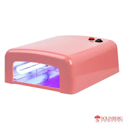 Уф лампа для сушки ногтей розовая Kt-818 36 вт (4*9 вт) таймер 120