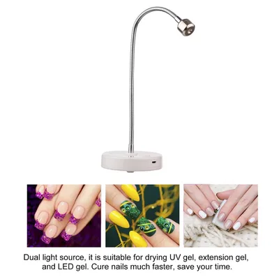Купить Мини-УФ-светодиодная лампа для ногтей, гель-лак для сушки ногтей,  лампа для отверждения ногтей, УФ-свет, светодиодная терапевтическая лампа  для дизайна ногтей | Joom