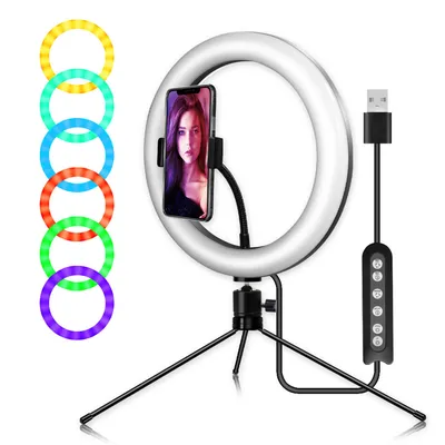 Светодиодная лампа кольцо для селфи Selfie ring light — купить недорого в  Екатеринбурге