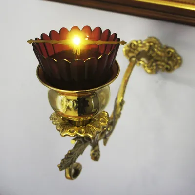 Лампада светодиодная Фасадная (с кронштейном) - Православная мастерская