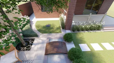 Ландшафтный дизайн двора частного... - Идеи для вашего дома | Facebook