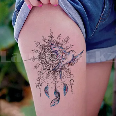 Временное тату Tattoo ласточка мандала 210х150 mm TH-265 (id 87111561),  купить в Казахстане, цена на Satu.kz