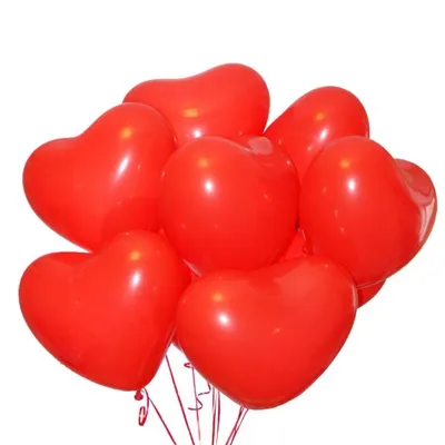 Латексные шары, сердце «Красный пастель» 41 см - Bubble express