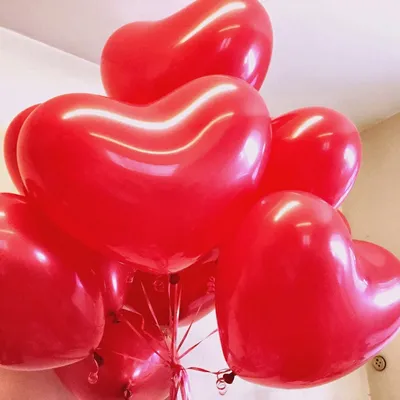Купить латексные шары Сердце Красный, Пастель / Red / Латексный шар оптом -  Браво