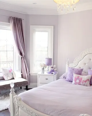 Лавандовый цвет в интерьере | Сиреневые гостиные, Фиолетовые спальни,  Фиолетовые гостиные