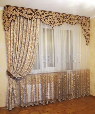Ажурный ламбрекен, состоящий из текстильных модулей. (ID#1154808732), цена:  840 ₴, купить на Prom.ua