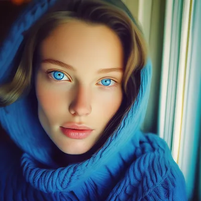 Голубые глаза» — создано в Шедевруме