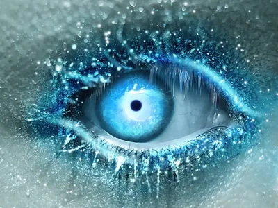 Голубые глаза.......» — создано в Шедевруме