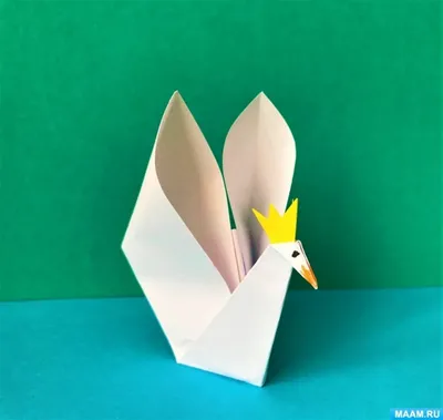 Модульное оригами лебедь. [Из бумаги своими руками] - YouTube