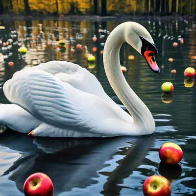 Лебеди Яблока стоковое изображение. изображение насчитывающей лебеди -  50153403
