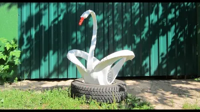 How to Make Swan of Tires - YouTube