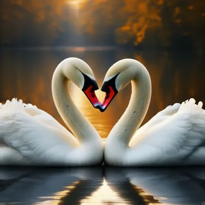 Любовь лебеди» — создано в Шедевруме
