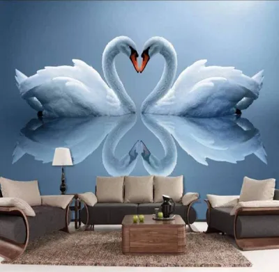 Лебеди - Фотообои на заказ в интернет магазин arte.ru. Заказать обои Лебеди  Арт - (16226)