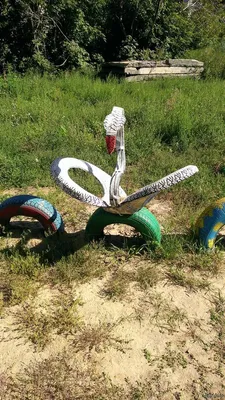 How to Make Swan of Tires - YouTube