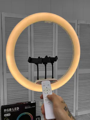 Купить Светодиодное селфи кольцо Selfie Ring Light с аккумулятором в  интернет-магазине Gadgik