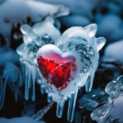 Ледяное сердце фото фото
