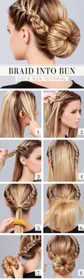 Легкие прически своими руками - пошаговые фото | Hair bun tutorial, Hair  styles, Gorgeous hair