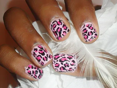 Leopard print nails #leopardprint #leopardprintnails #animalprintnail... |  TikTok