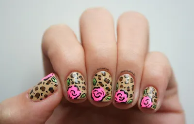 Polish Pals: Leopard Rose Nails (+ Tutorial)