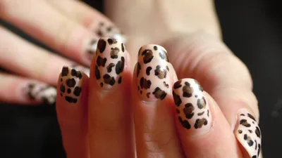 Glitter Leopard Coffin Press On Nails – She's A Beat Beauty