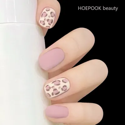 Nude and Neon Leopard Nails | Craftynail