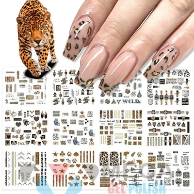 леопардовый маникюр | Trendy nails, Oval nails, Nails