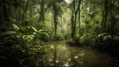 Бразильский пейзаж в леса Амазонки Стоковое Изображение - изображение  насчитывающей амбивалентности, облако: 157701047