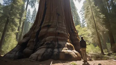 Лес гигантской секвойи - самые большие деревья на земле на Na Yosemite  Стоковое Фото - изображение насчитывающей старо, положения: 120117746