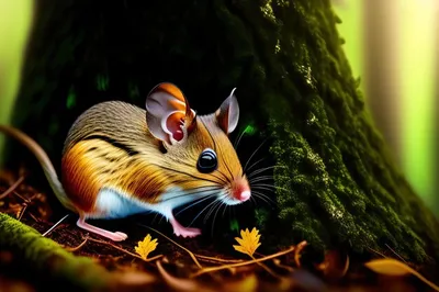 Лесная мышь» — создано в Шедевруме