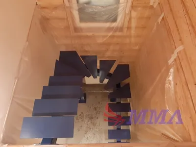 Лестница из металла на одном косоуре в Самаре