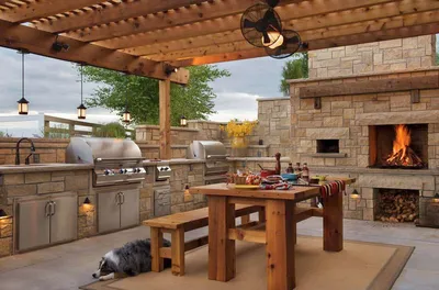 Дизайн интерьера летней кухни на даче фото - Интернет-журнал Inhomes