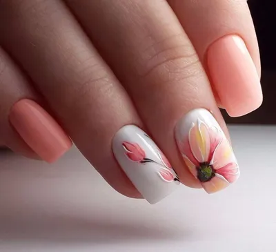 Маникюр на лето - модные тенденции и новинки гель-лаков | Manicura de uñas,  Manicura, Manicura flores