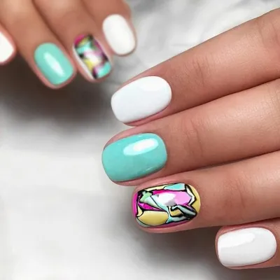 Летний, нежный и воздушный маникюр💛💜💛💜💛💜 - Студия красоты \"NailsProfi\"