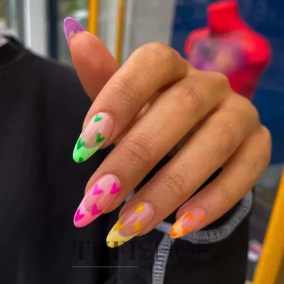 Яркий летний маникюр | Beach nail designs, Perfect nails, Manicure