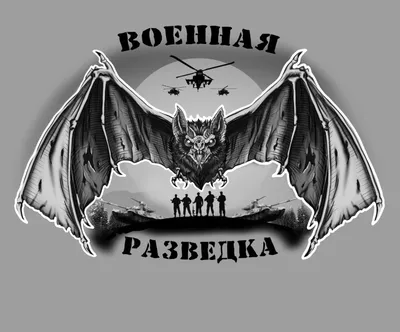 Кожаная нашивка Военная разведка, Спецназ ГРУ, летучая мышь, маленький  логотип, купить с доставкой по всей России