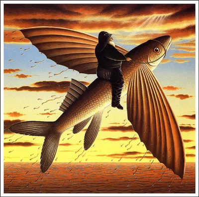 Летучая рыба над водой - фото и обои. Красивая картинка \"Летучая рыба над  водой\" на рабочий стол